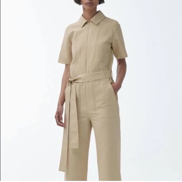 Cos Pants & Jumpsuits | Cos Tan Zip Up Jumpsuit size 6 - Picture 2 of 12
